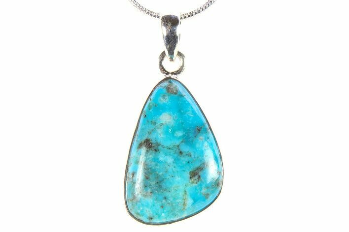 Kingman Turquoise Pendant (Necklace) - Sterling Silver #278656